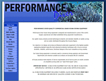 Tablet Screenshot of performancediver.net